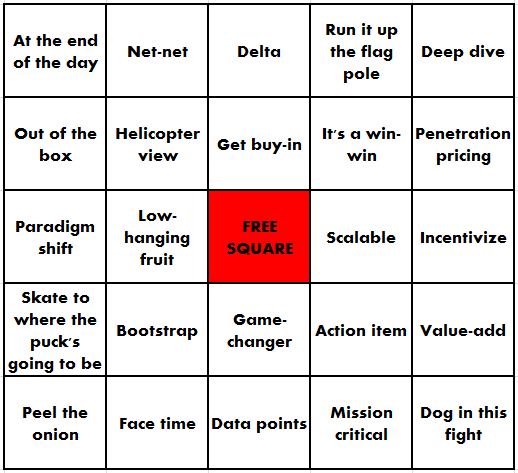 Buzzword Bingo Online